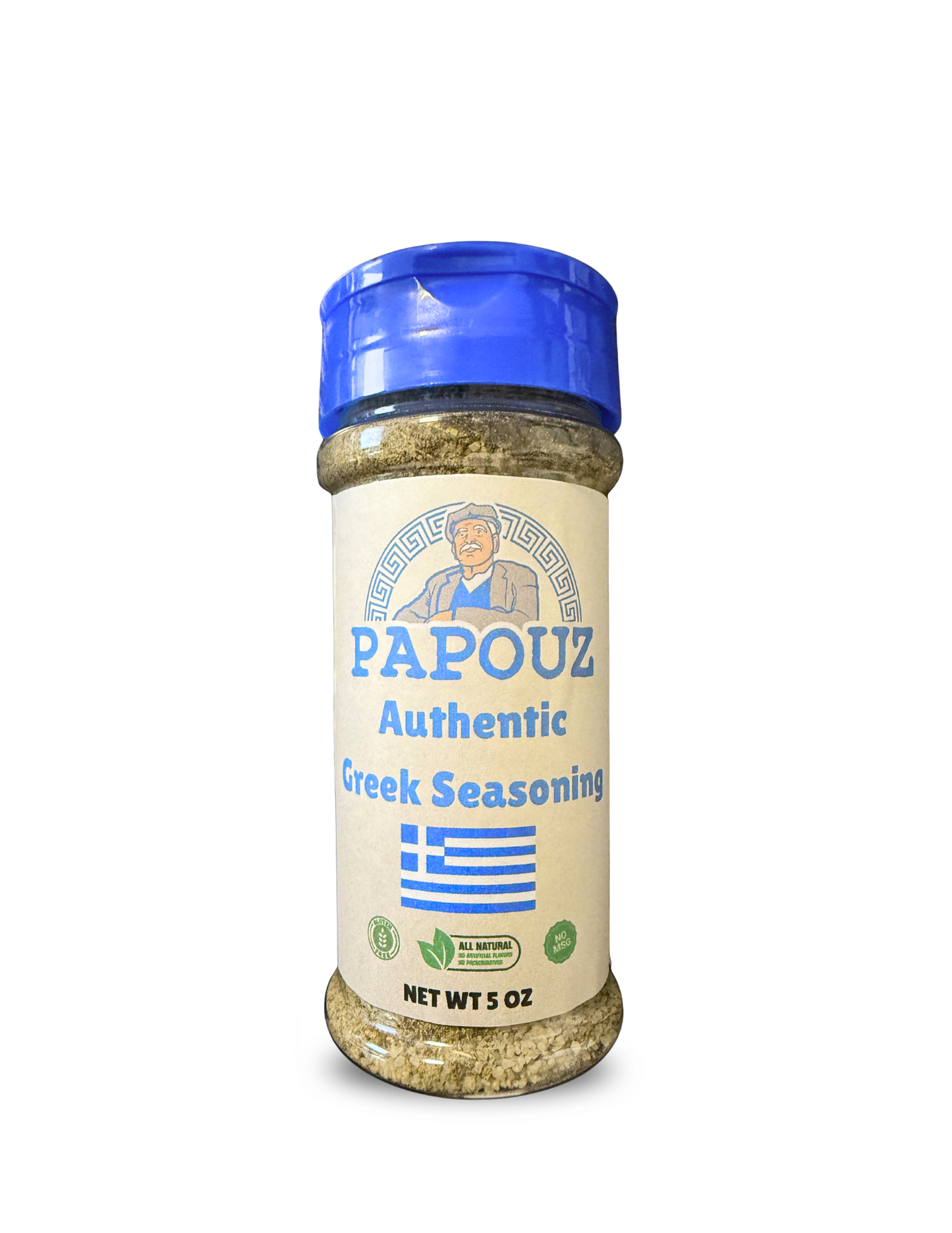 Authentic Greek Seasoning 5oz Bottle by Papouz