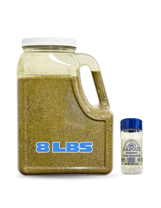Authentic Greek Seasoning LARGE 8 lbs Bottle by Papouz