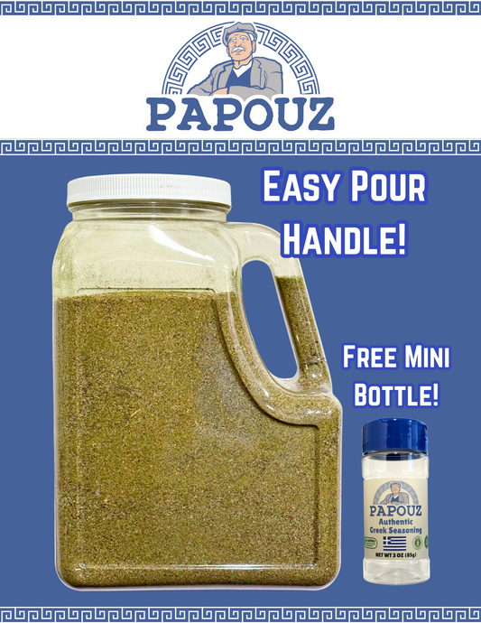 Authentic Greek Seasoning LARGE 8 lbs Bottle by Papouz