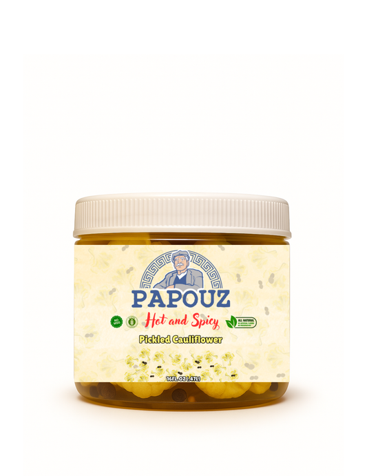 Papouz Pickled Spicy Cauliflower Yellow 16fl oz.